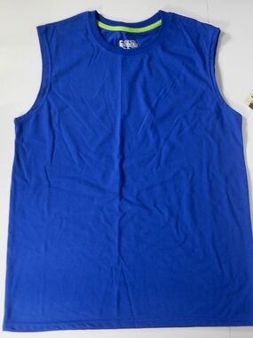 NWT Open Trails Mens Royal Blue L XL Sleeveless Muscle Tshirt Summer